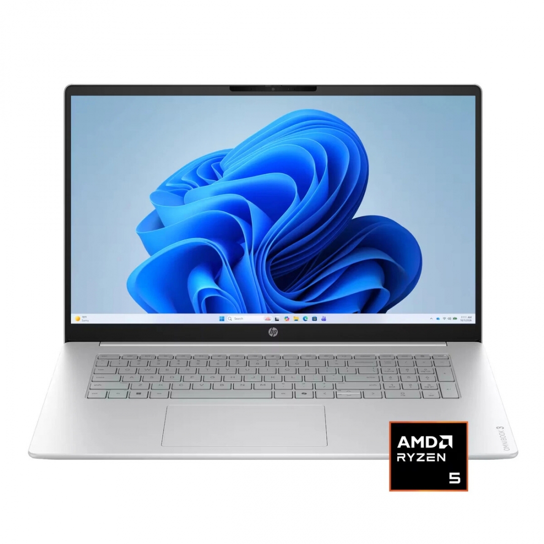 HP OmniBook 3 17.3 FHD LapTop - AMD Ryzen 5-40, 8GB RAM, 512GB SSD, Gl
