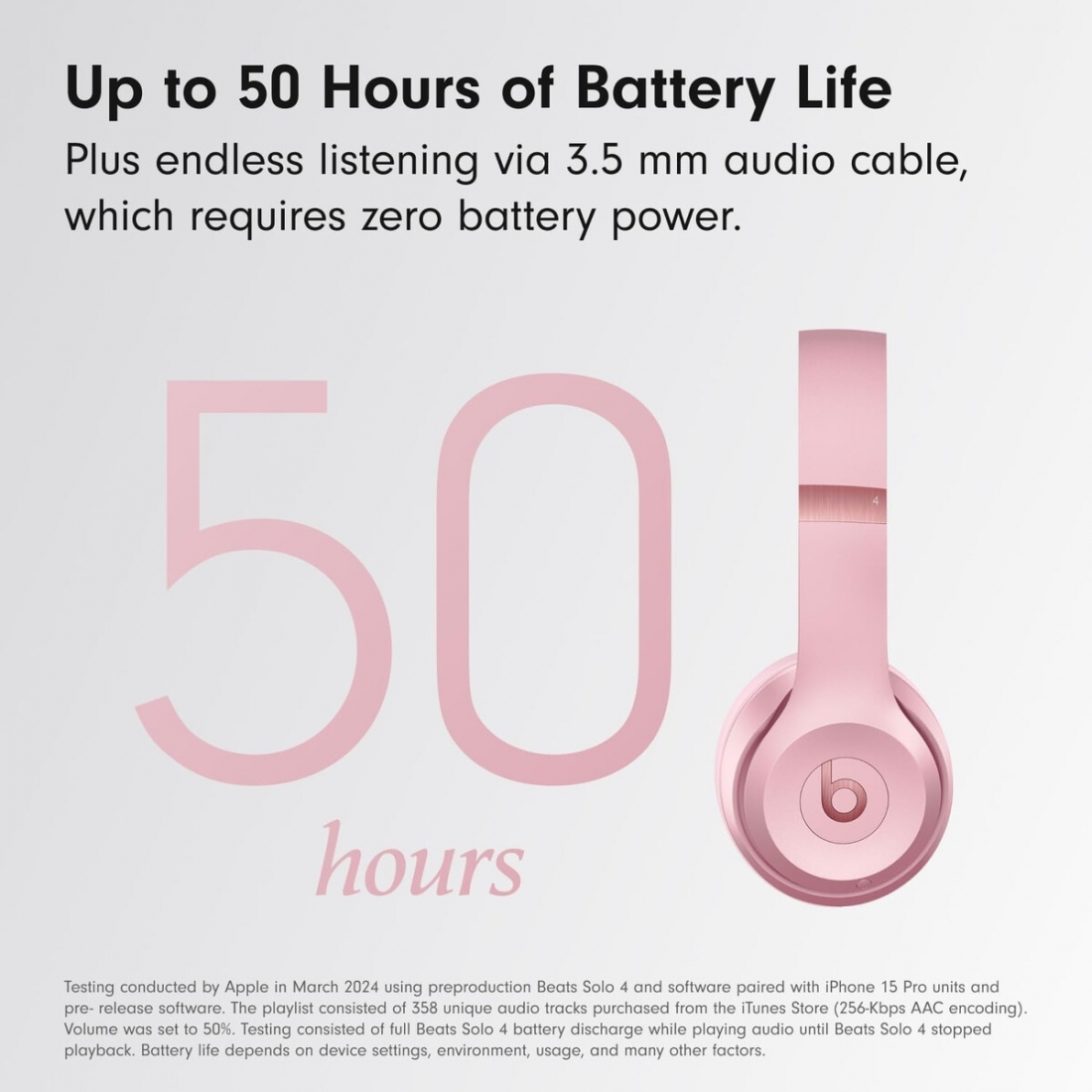 Beats Solo 4 Metallic Pink Bluetooth