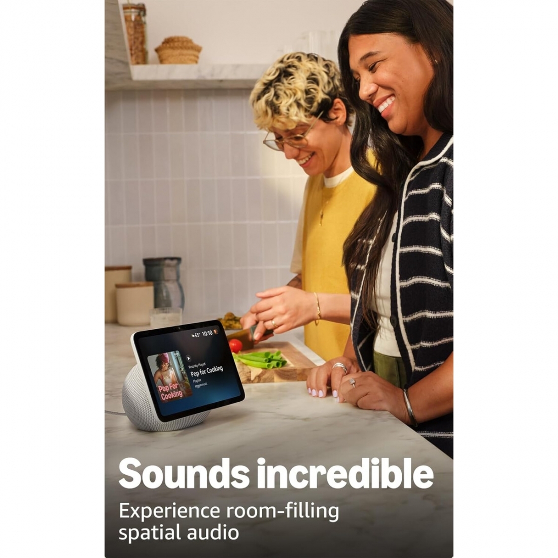 Amazon Echo Show 8 (newest model), Vibrant HD 8.7 display with spatial
