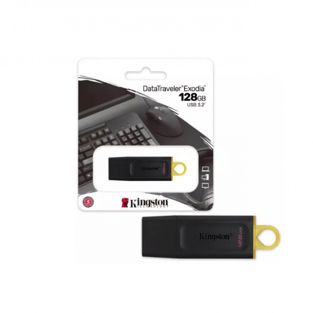 Pendrive Kingston Dt Exodia 128gb Usb 3.2 Dtx/128gb Color Negro
