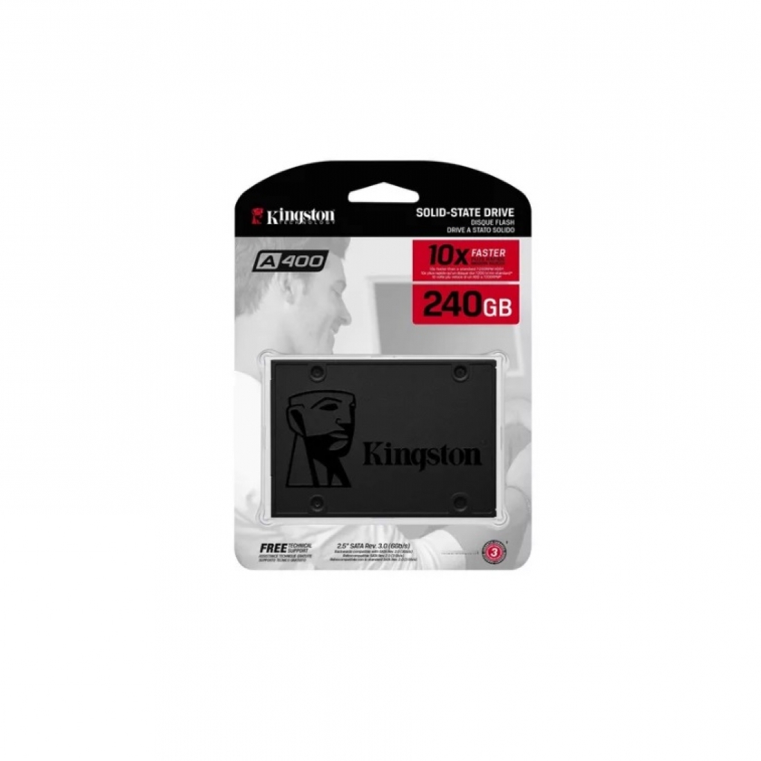 Disco S�lido Interno Kingston Sa400s37/240g 240gb Negro