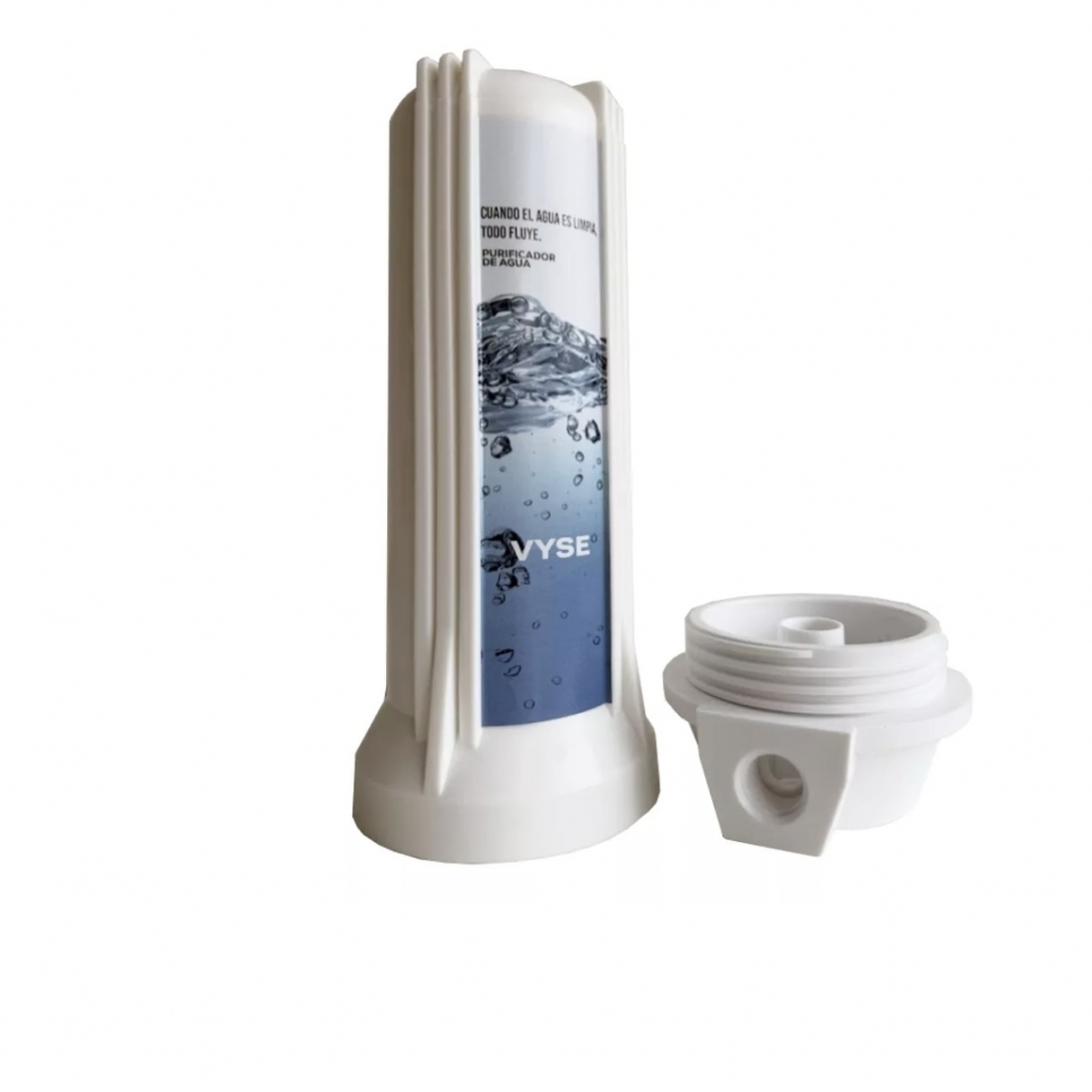 Carcasa Blanca Rosca 1/4 Filtro Purificador Agua 