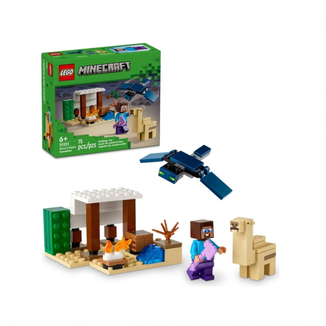 Lego Minecraft 21251 La Expedicion De Steve Al Desierto Cantidad De Pi
