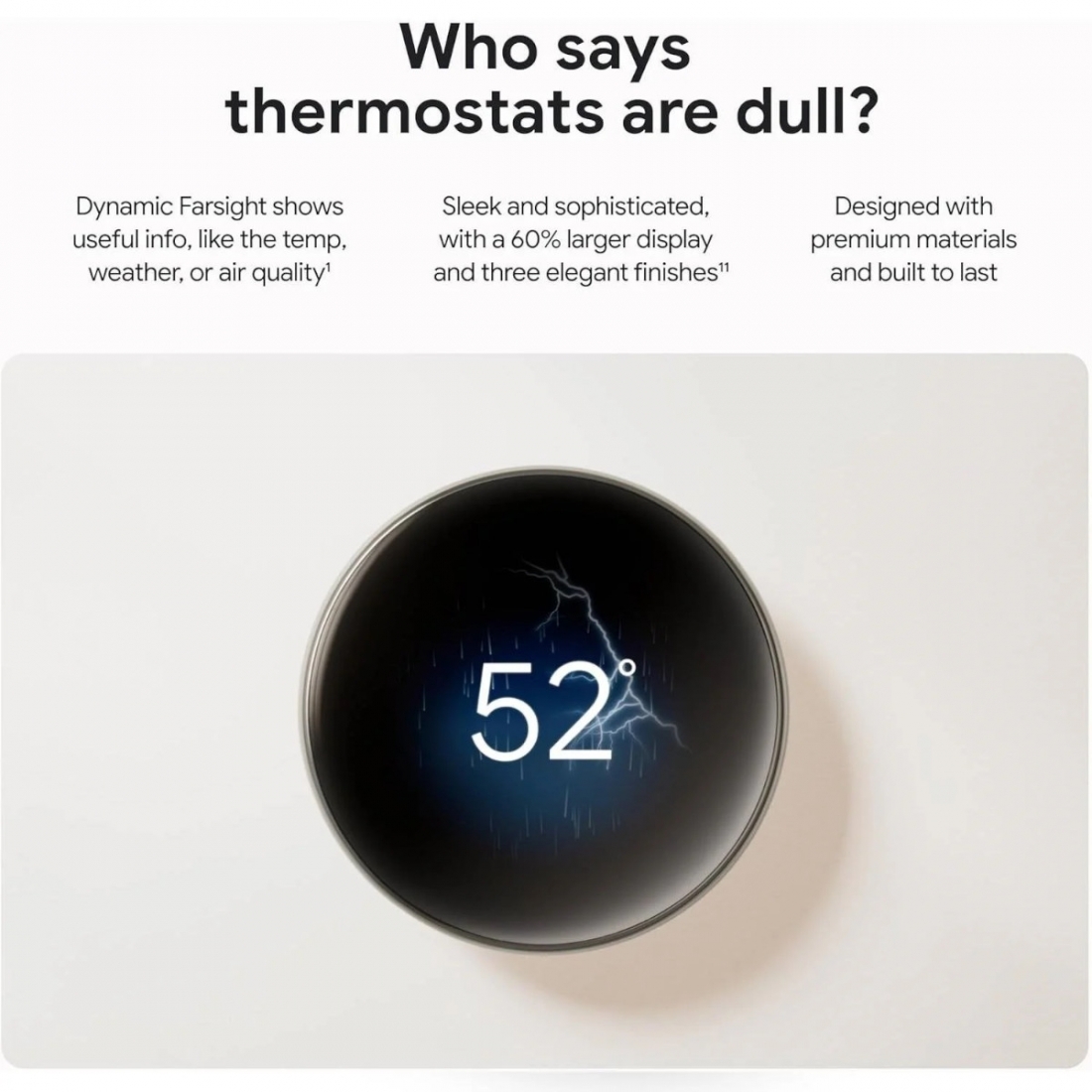 Google Nest learning Thermostat 4th Gen + 2 Nest Temperature Sensor - 