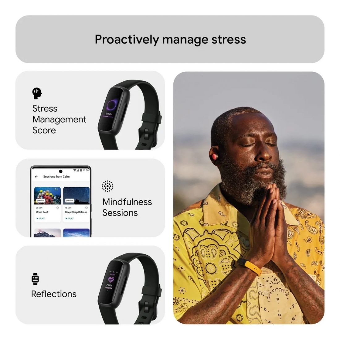 Fitbit Inspire 3 Health & Fitness Tracker - Midnight Zen