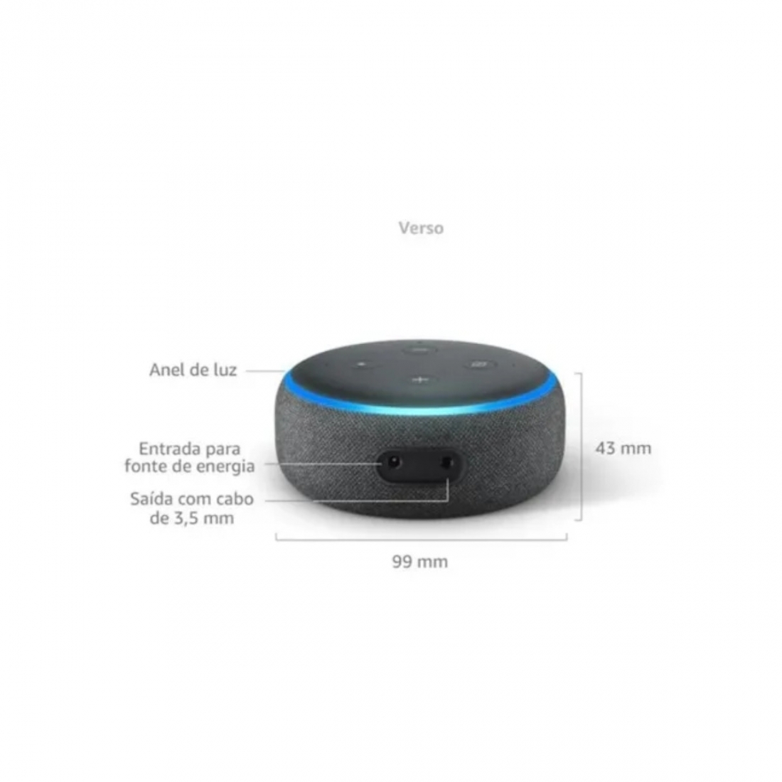Amazon Echo Dot (3rd Gen) - Smart speaker with Alexa - Charcoal
