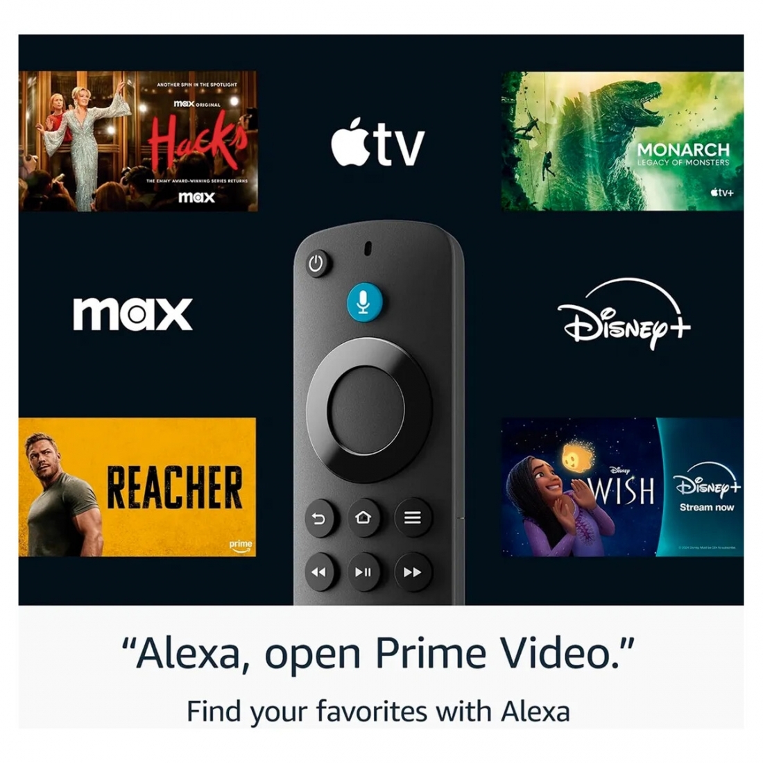 Amazon Fire TV Stick HD, free and live TV, Alexa Voice Remote, smart h