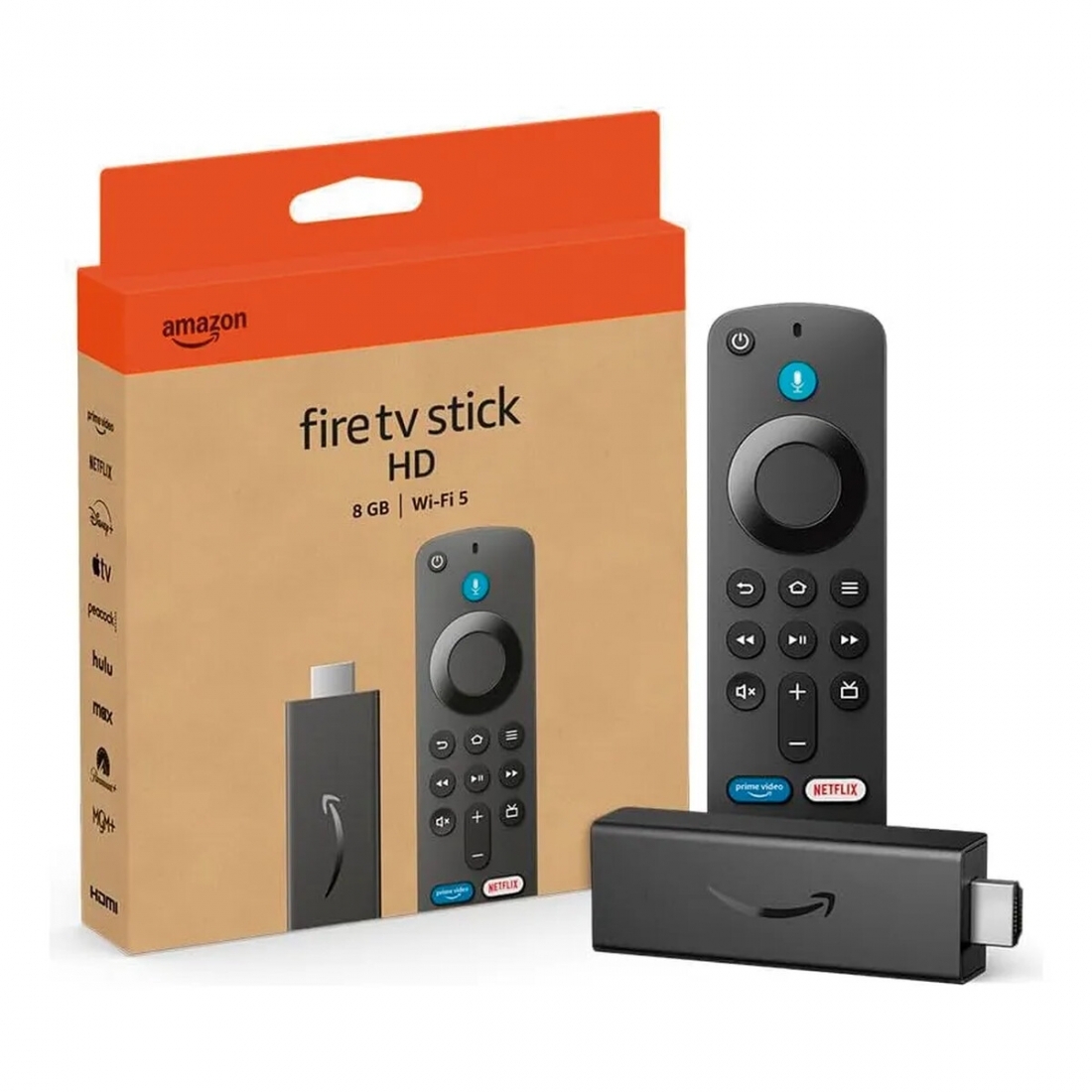 Amazon Fire TV Stick HD, free and live TV, Alexa Voice Remote, smart h