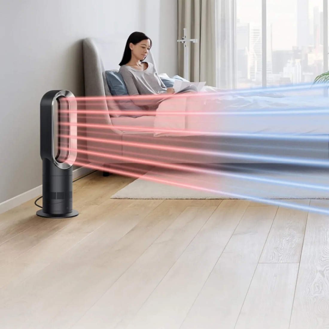 Dyson AM09 Hot + Cool Fan Heater - Iron/Silver