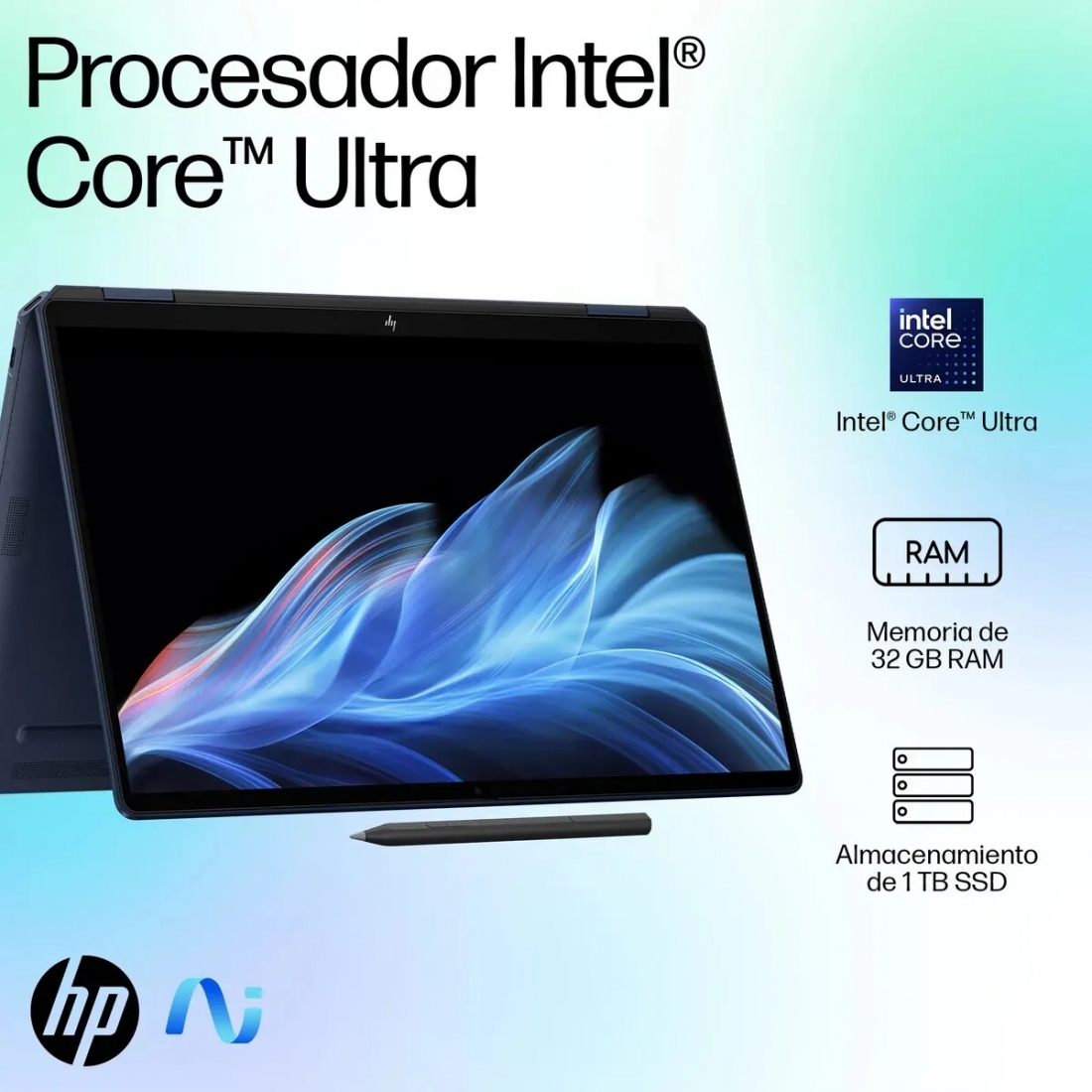 HP OmniBook 5 Flip 2-in-1 14 2K TouchScreen Laptop - Intel Core 7 - 16