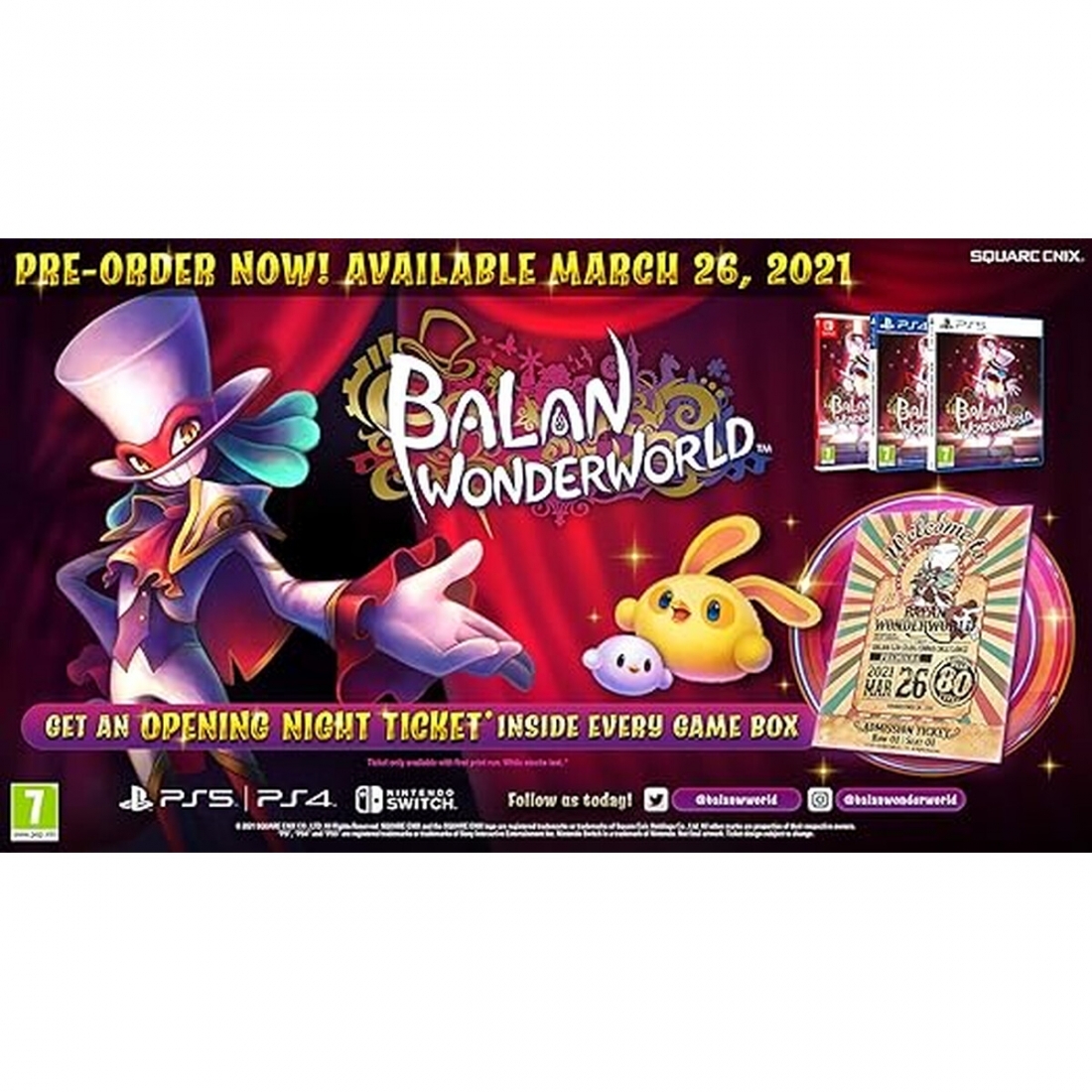 Balan Wonderworld Square Enix - Nintendo Switch Game