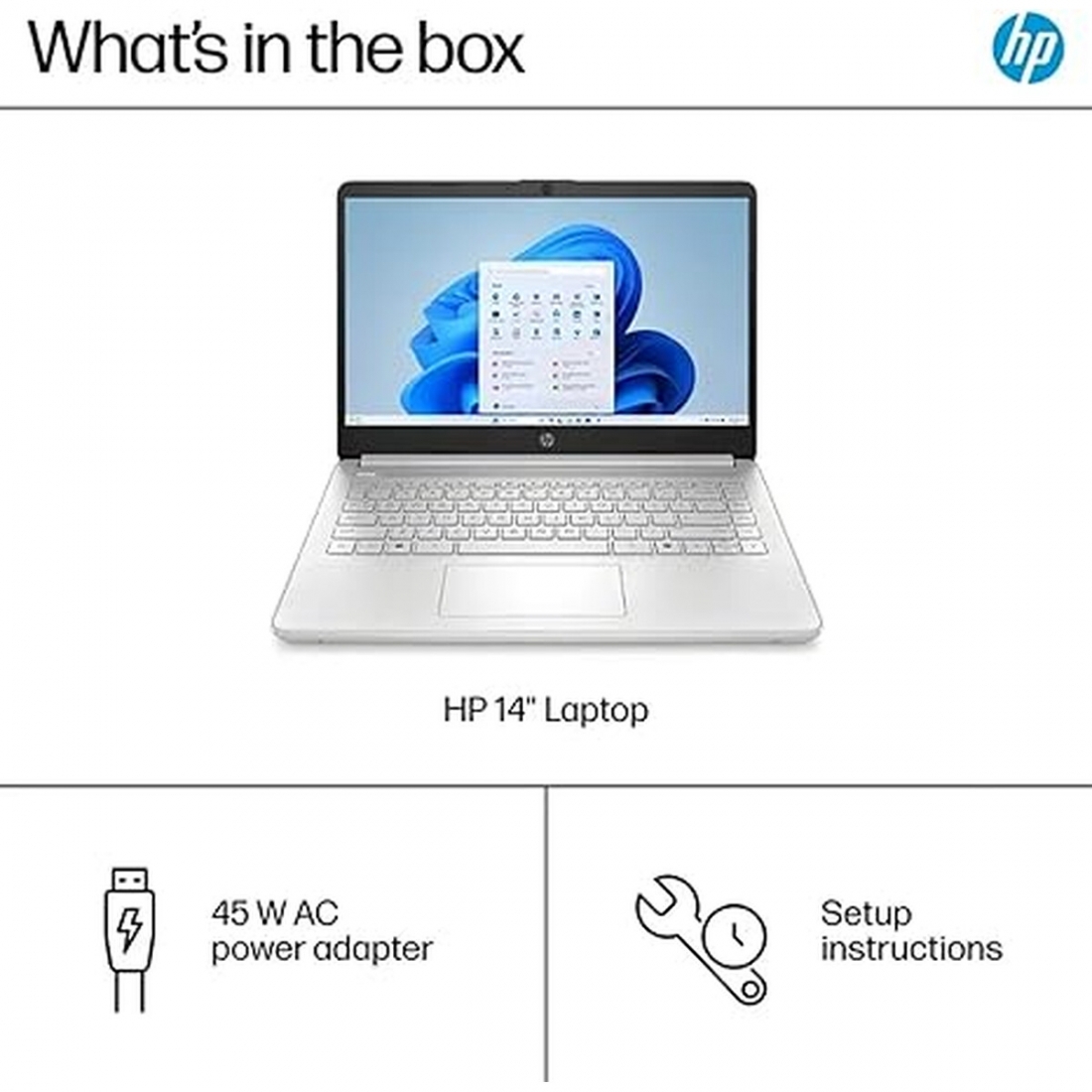 HP 14 HD Laptop - Intel Processor N150 - 4GB Ram - 128GB UFS - Win11 -