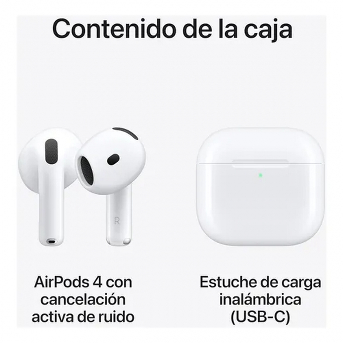Apple AirPods 4 with Active Noise Cancellation - White