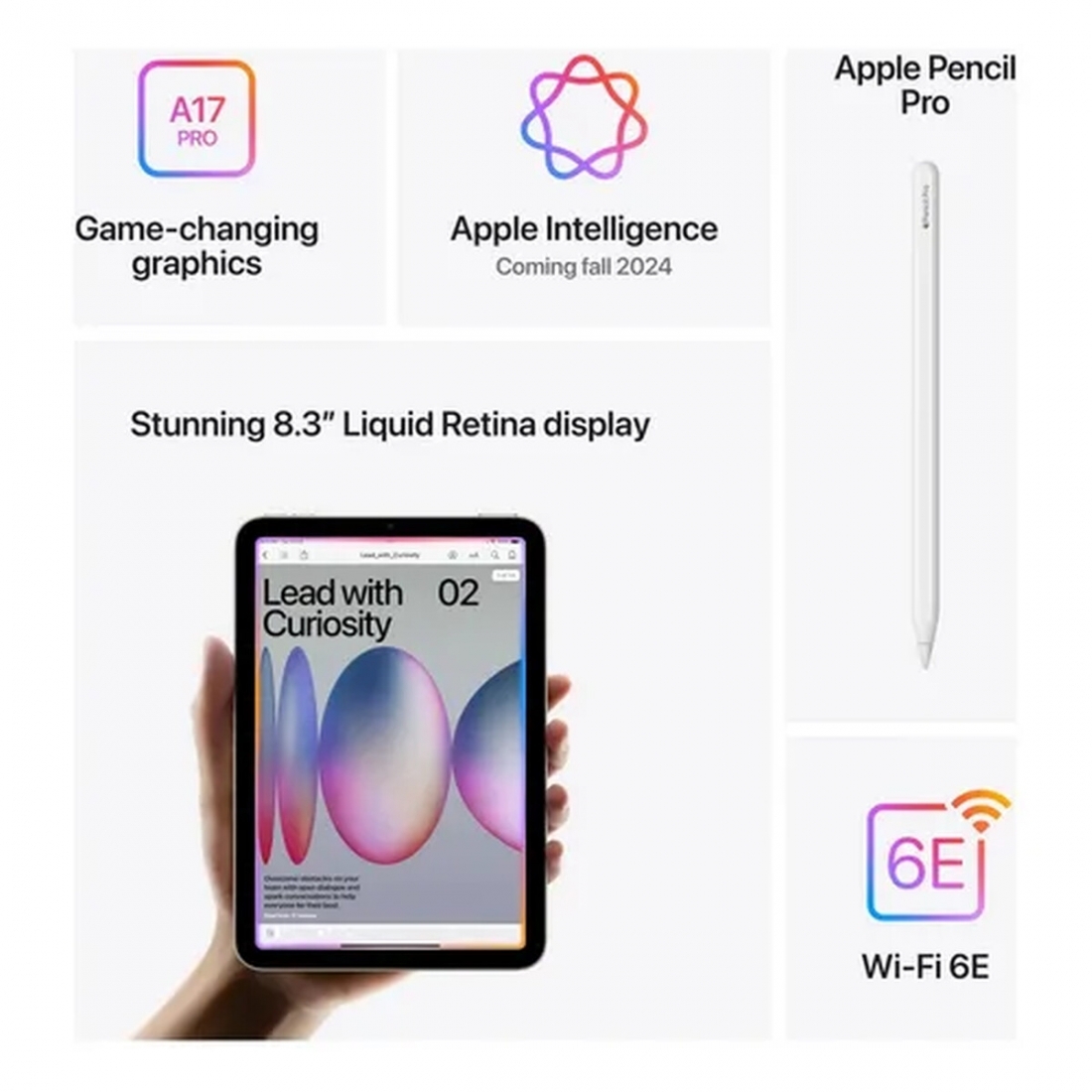 Apple iPad mini 7 (A17 Pro chip) - Wi-Fi 128GB - Purple