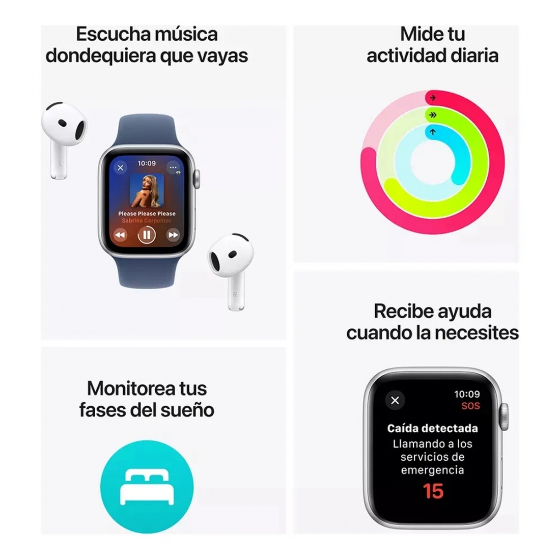 Apple Watch Series 10 (GPS) 46mm Aluminum Case with Denim Sport Band -