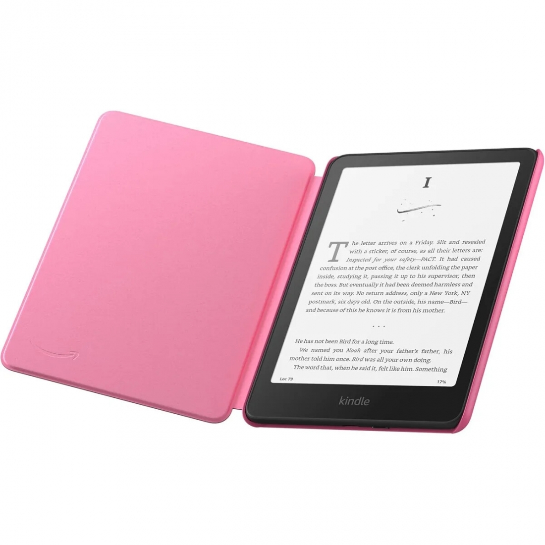Amazon Leather Case - for Kindle Paperwhite or Colorsoft - Raspberry