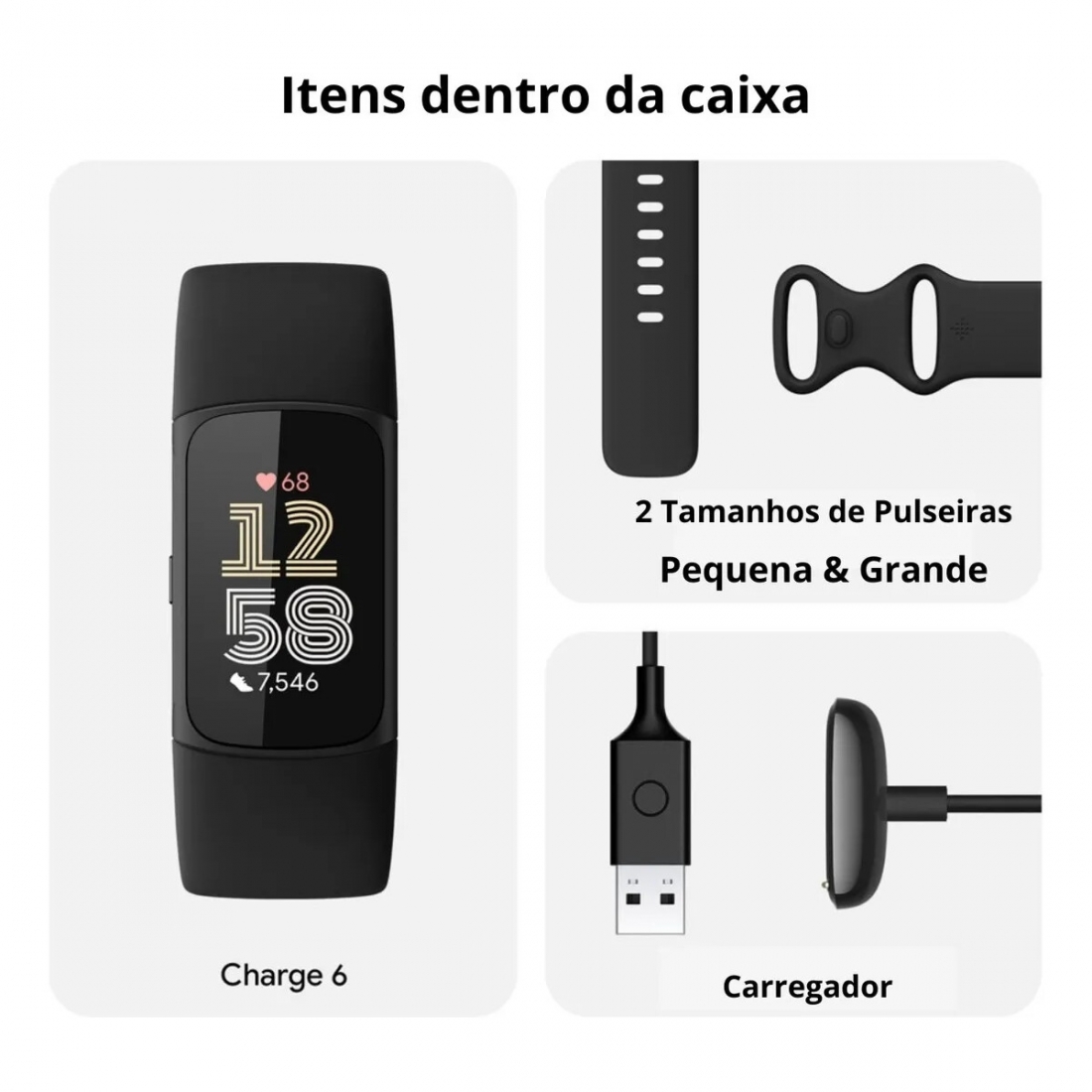 Fitbit Charge 6 Advanced Fitness & Health Tracker - Obsidian EU