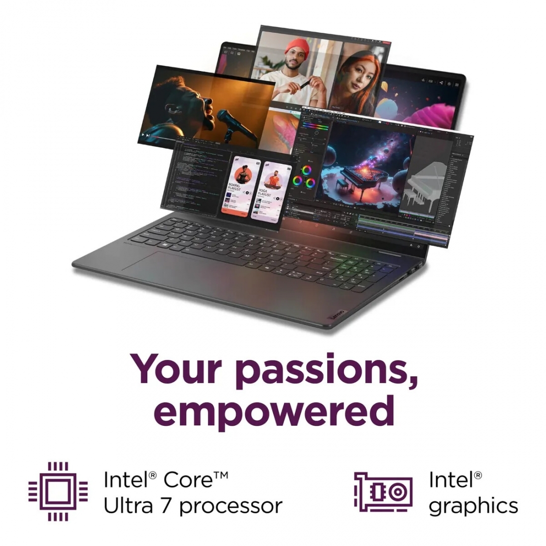 Lenovo Yoga 7i 2-in-1 16 2K Touchscreen Laptop - Intel Core Ultra 7 15