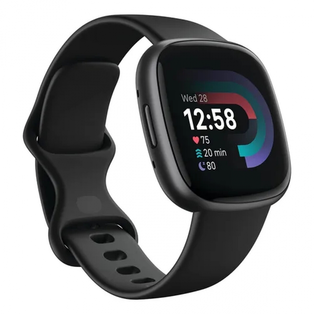 Fitbit Versa 4 Fitness Smartwatch - Black/Graphite (S & L Bands Includ
