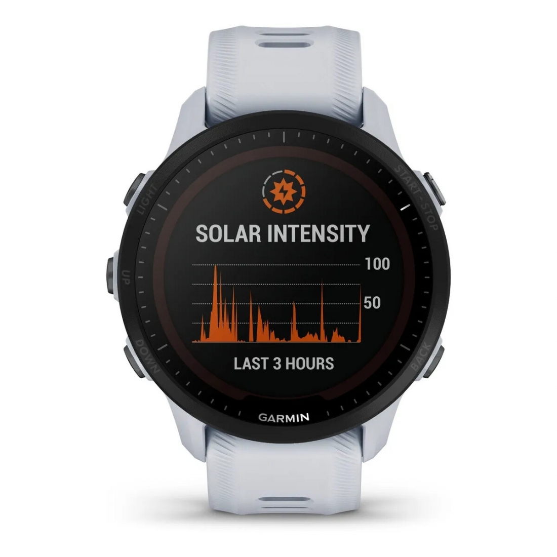 GARMIN FORERUNNER 955 SOLAR PREMIUM GPS TRIATHLON - WHITE