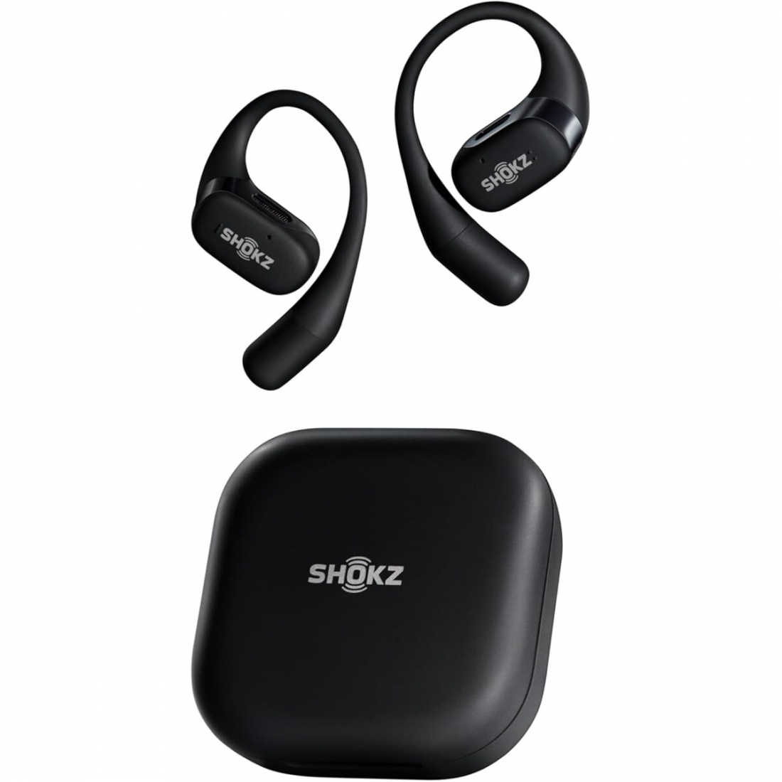 Shokz OpenFit Open-Ear True Wireless Earbuds - Black