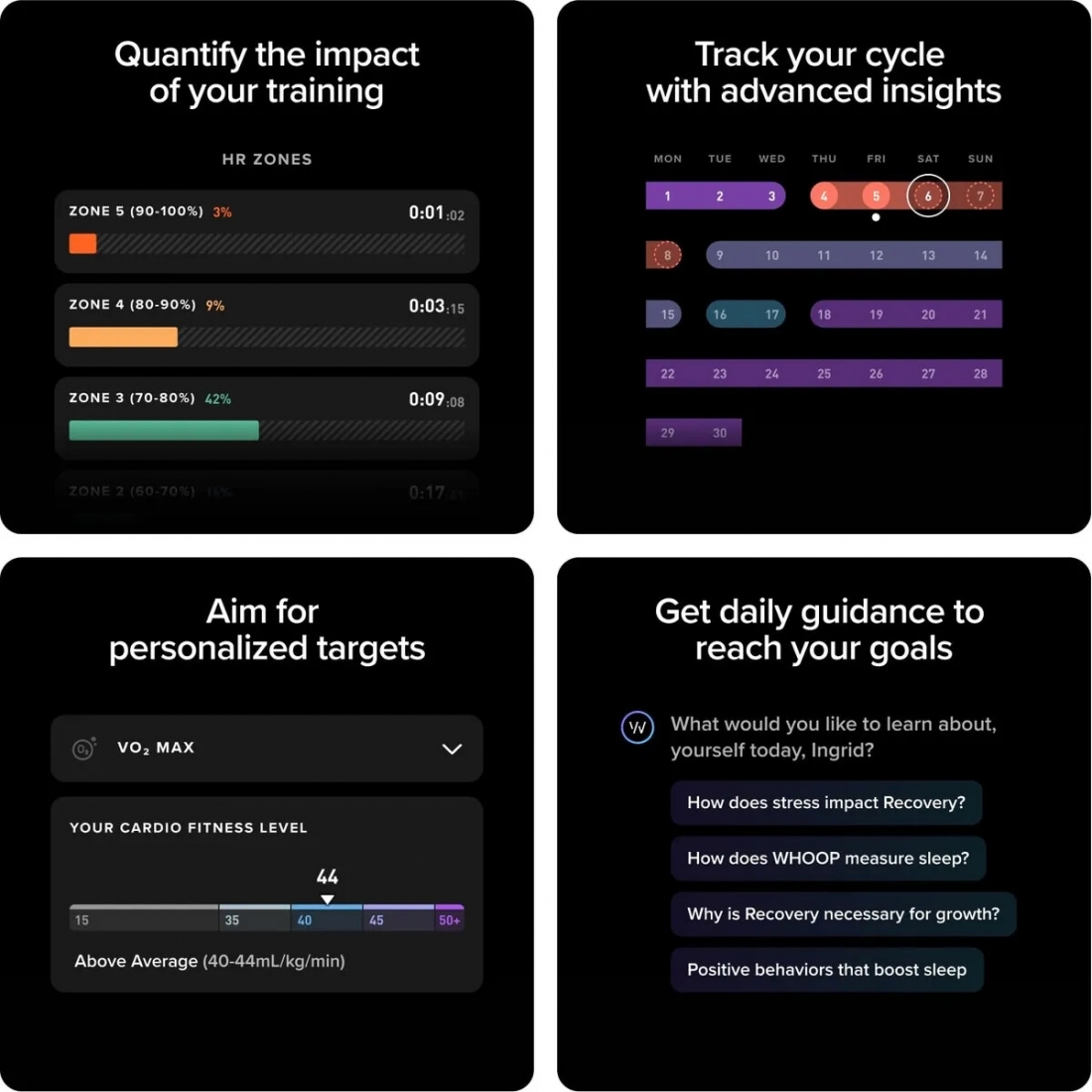 WHOOP - 5.0 One - Health and Fitness Tracker - 12-Month Membership - J