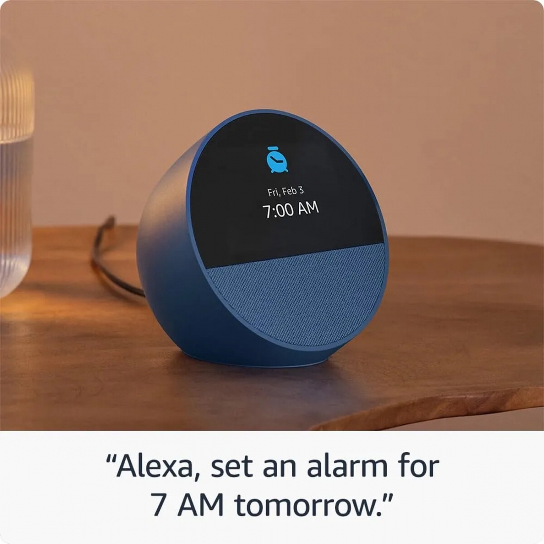 Amazon Echo Spot 2024 Despertador Inteligente Azul Oc�ano