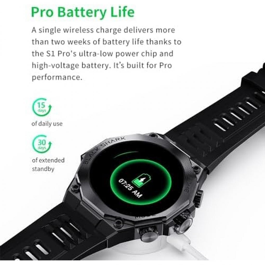 Black Shark Smart Watch S1 PRO - 1.43,15 Days Batt Life, BT Calling (U