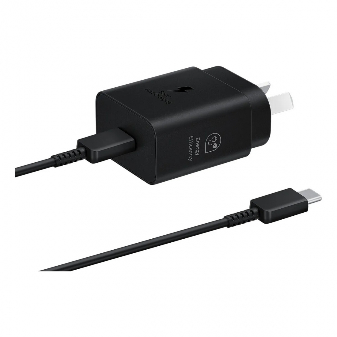 Round PIN - Samsung Travel Chgr Fast (25W) 3Amps , w/Type C to Type C 