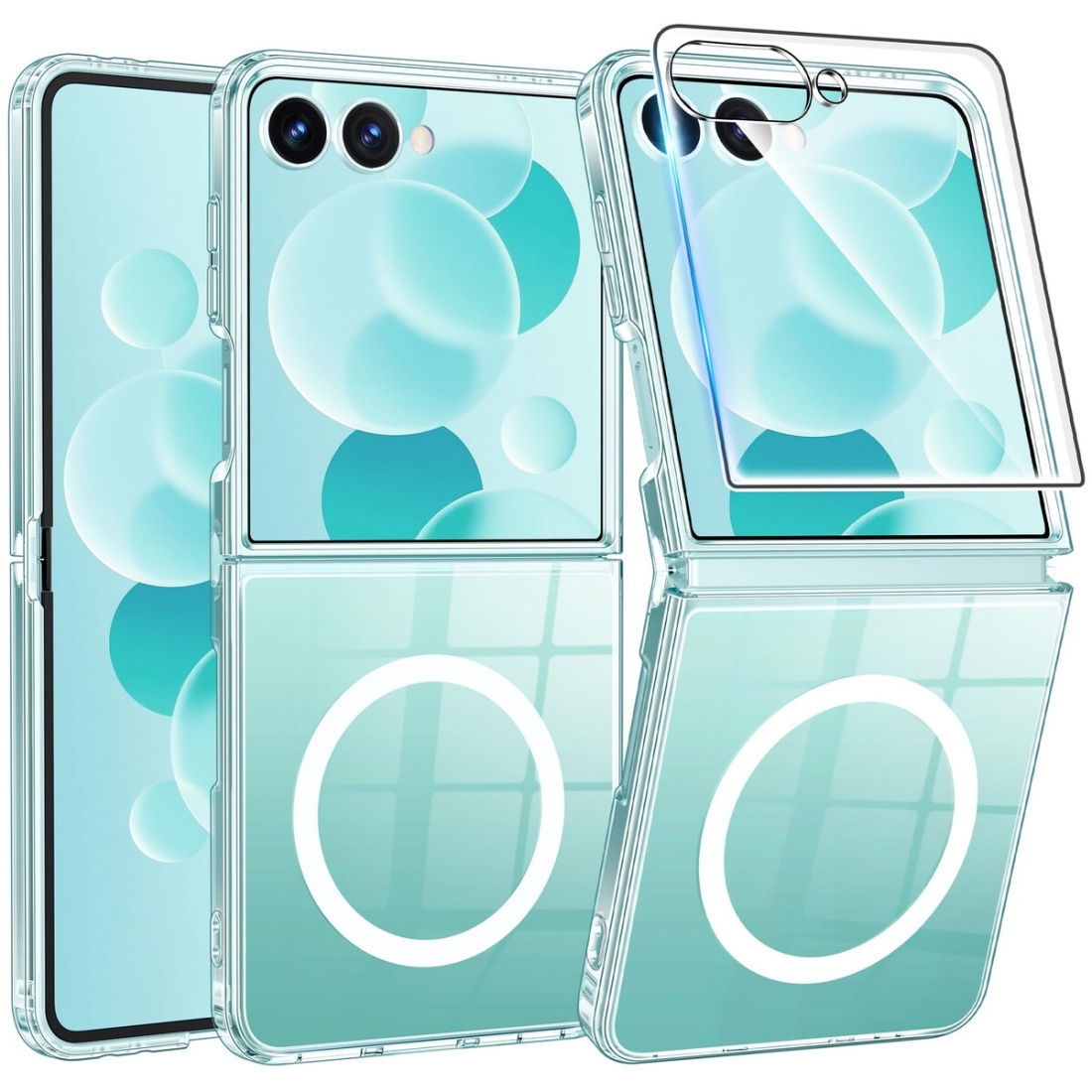 Samsung Galaxy Z Flip 7 (F766) - Clear Magnet Case - Transparent