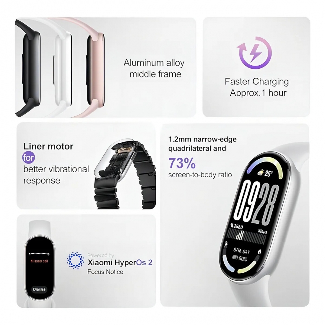 Xiaomi Mi Smart Band 10 - (UPC # 6932554419707) Midnight Black