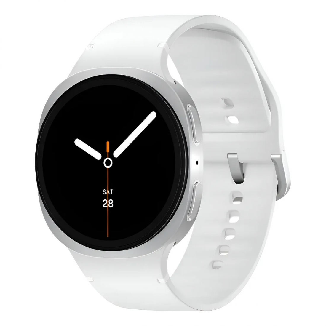 Samsung Galaxy Watch 8 (40mm) - UPC # 8806097416760 - Silver/White Ban