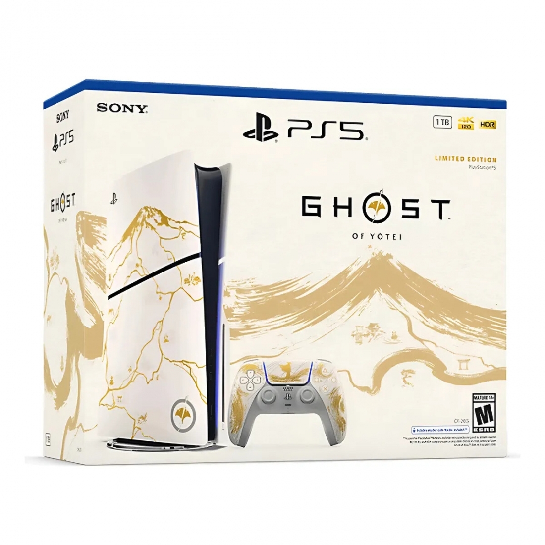Sony PlayStation 5 Slim Console - 1TB, Disc Edition, Ghost Of Yotei Go