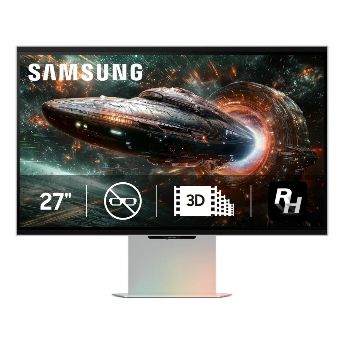 Samsung 27 3D Gaming Monitor G90XF, 4K, 165Hz, 2 HDMI,2 USB-A,Speaker,