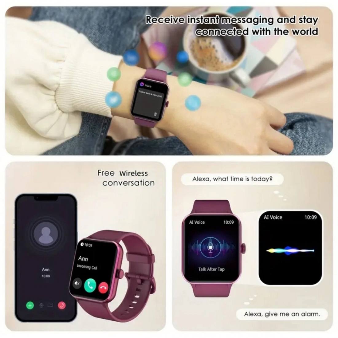 Blackview Smart Watch R50 - 1.85,  BT Calling (UPC # 6931548317555)- R