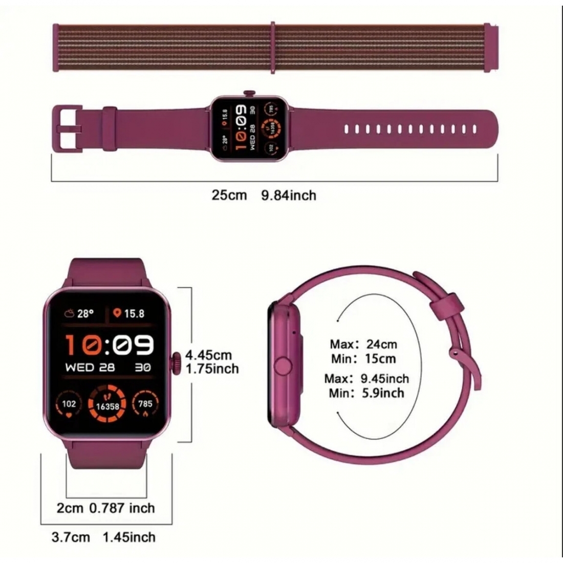 Blackview Smart Watch R50 - 1.85,  BT Calling (UPC # 6931548317555)- R