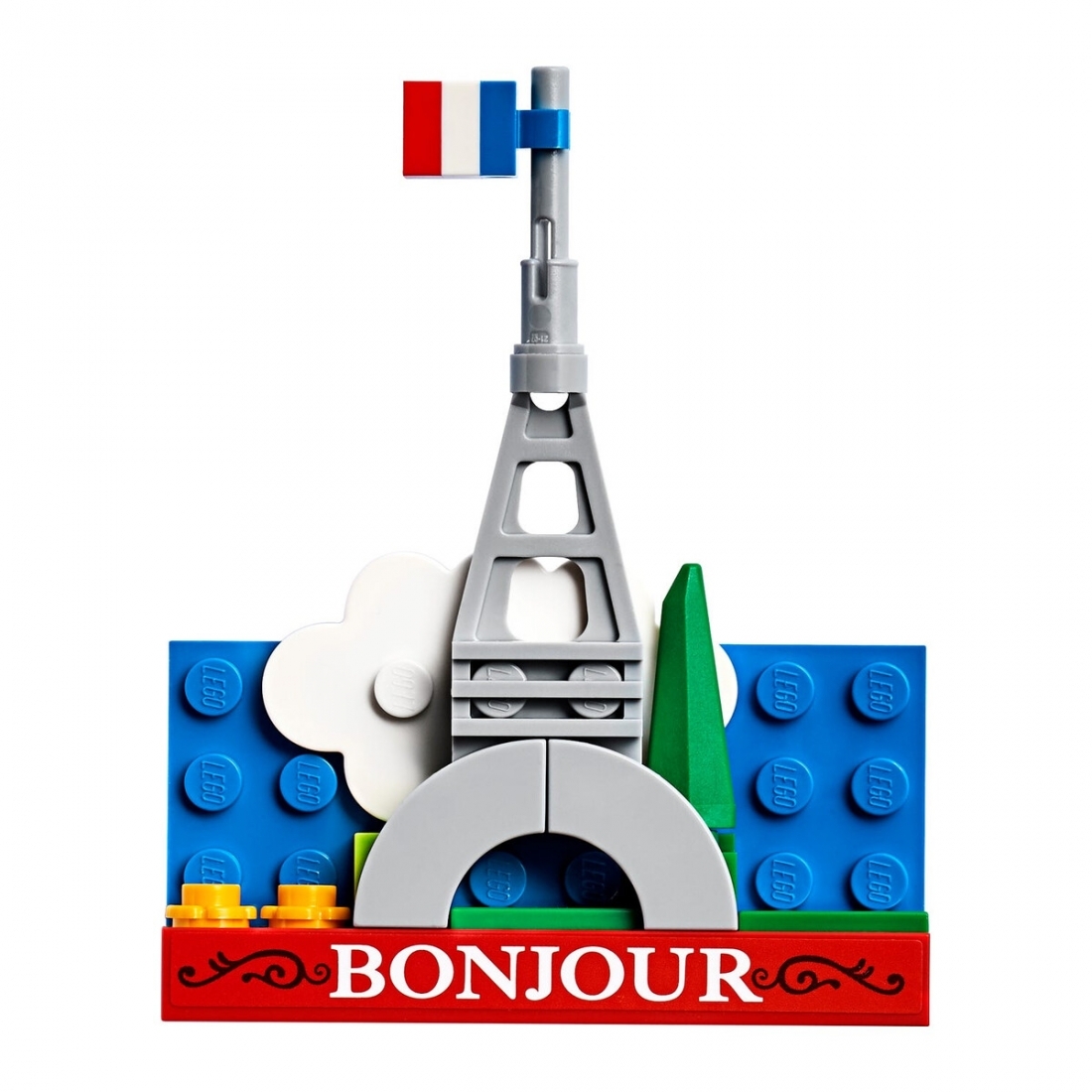 Lego Building Toy Magnet Eiffel Tower