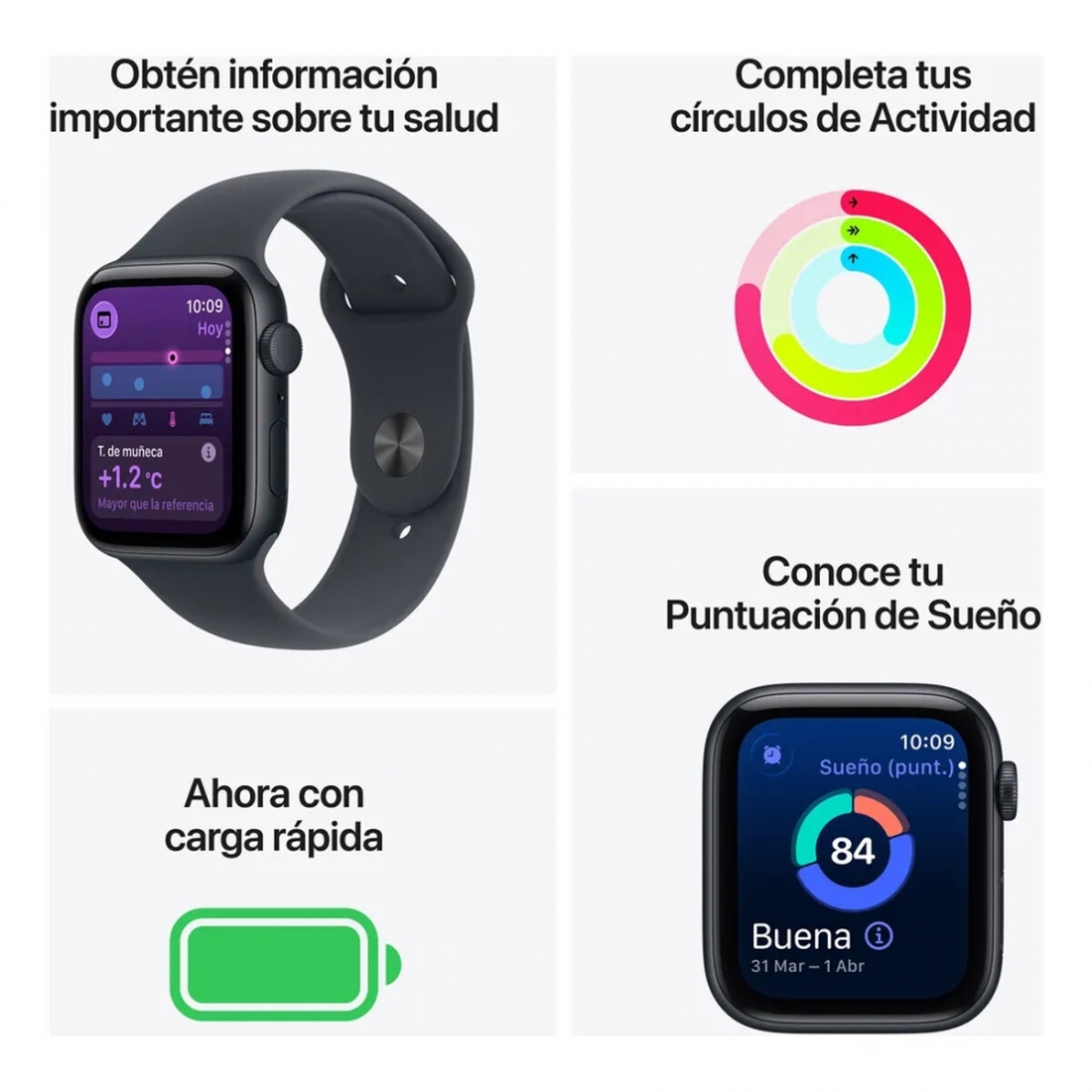 Apple Watch SE 3 (GPS) 40mm Starlight Aluminum Case with Starlight Spo