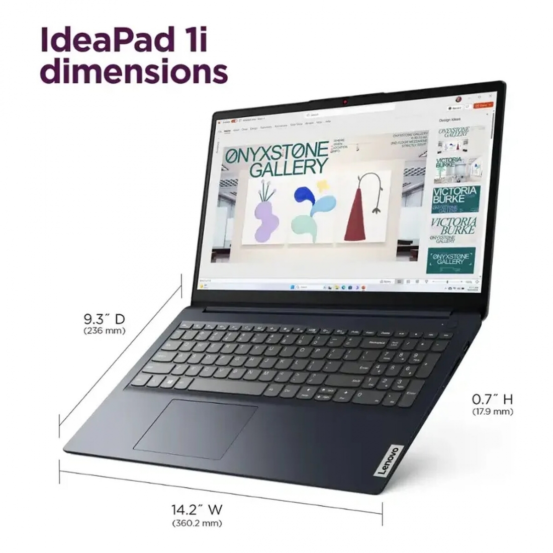 Lenovo IdeaPad 1i 15.6 FHD TouchScreen LapTop - Intel Core i5-1335U, 8