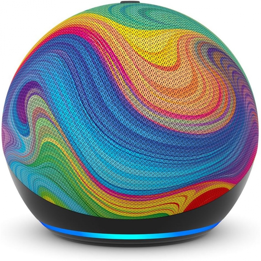 Amazon Echo Dot Kids, Includes 1 Year of Amazon Kids+ - Rainbow Swirl