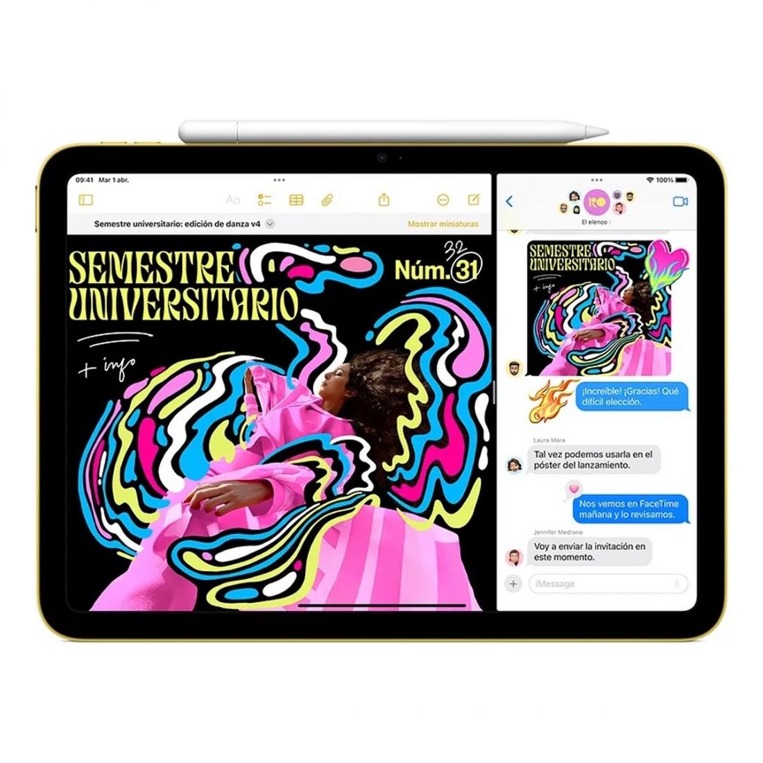 Apple iPad 11 A16 chip with Wi-Fi - 256GB - Yellow