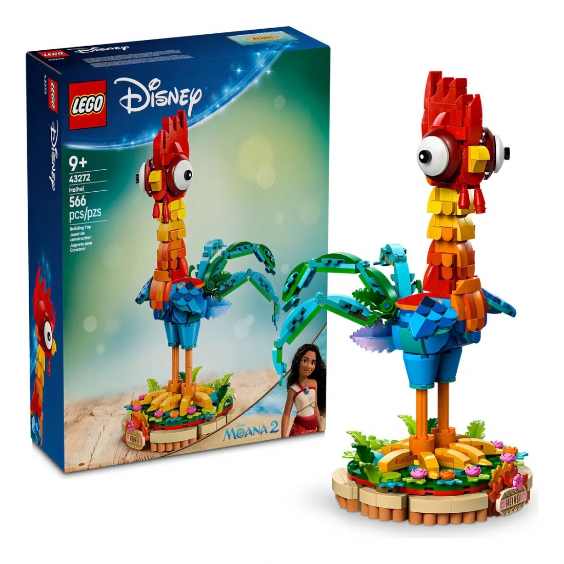 LEGO - Disney Moana 2 Heihei Buildable Animal Model Kit 43272