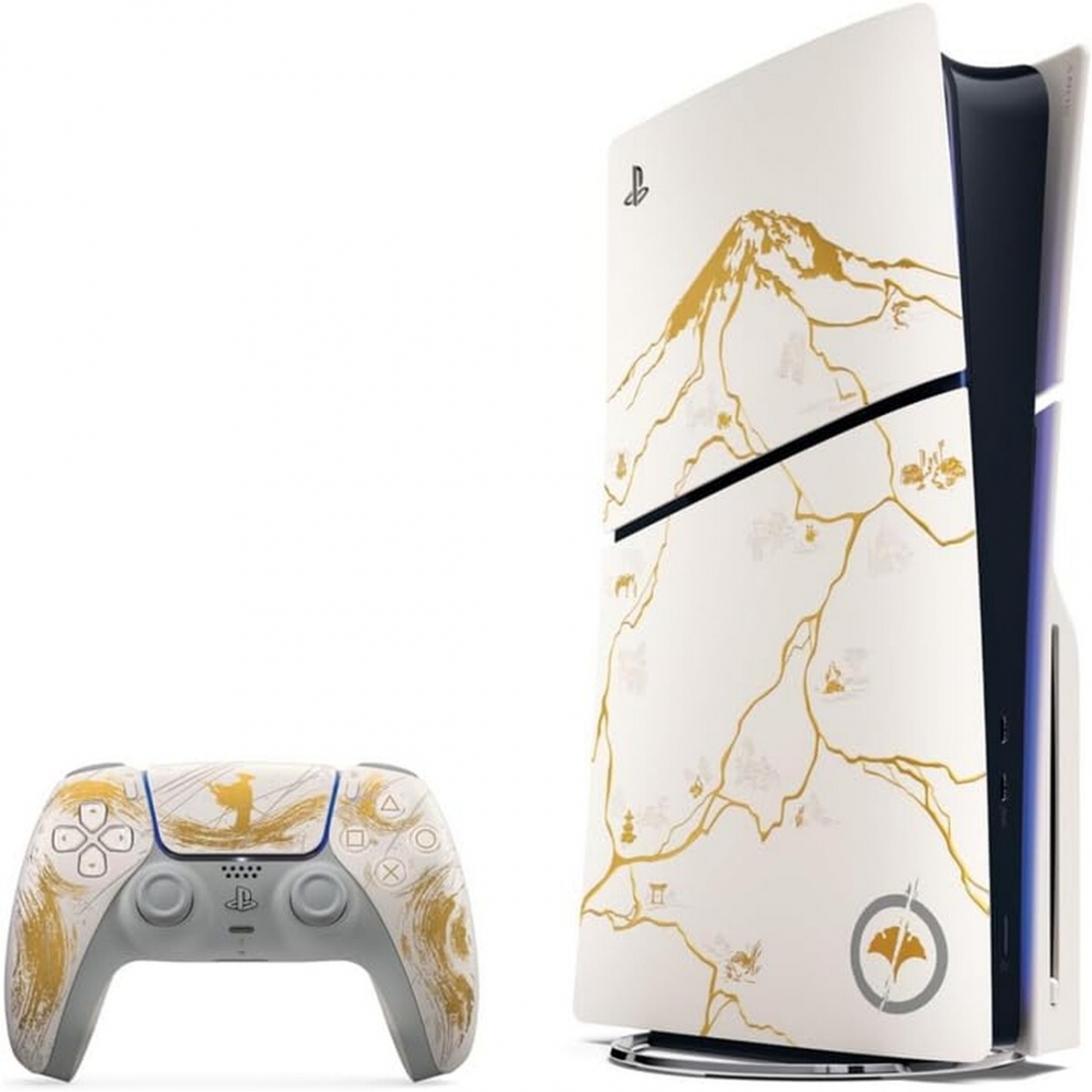 Console - PS5 console Slim Disc Ghost of Yotei Gold Limited Edition Bu