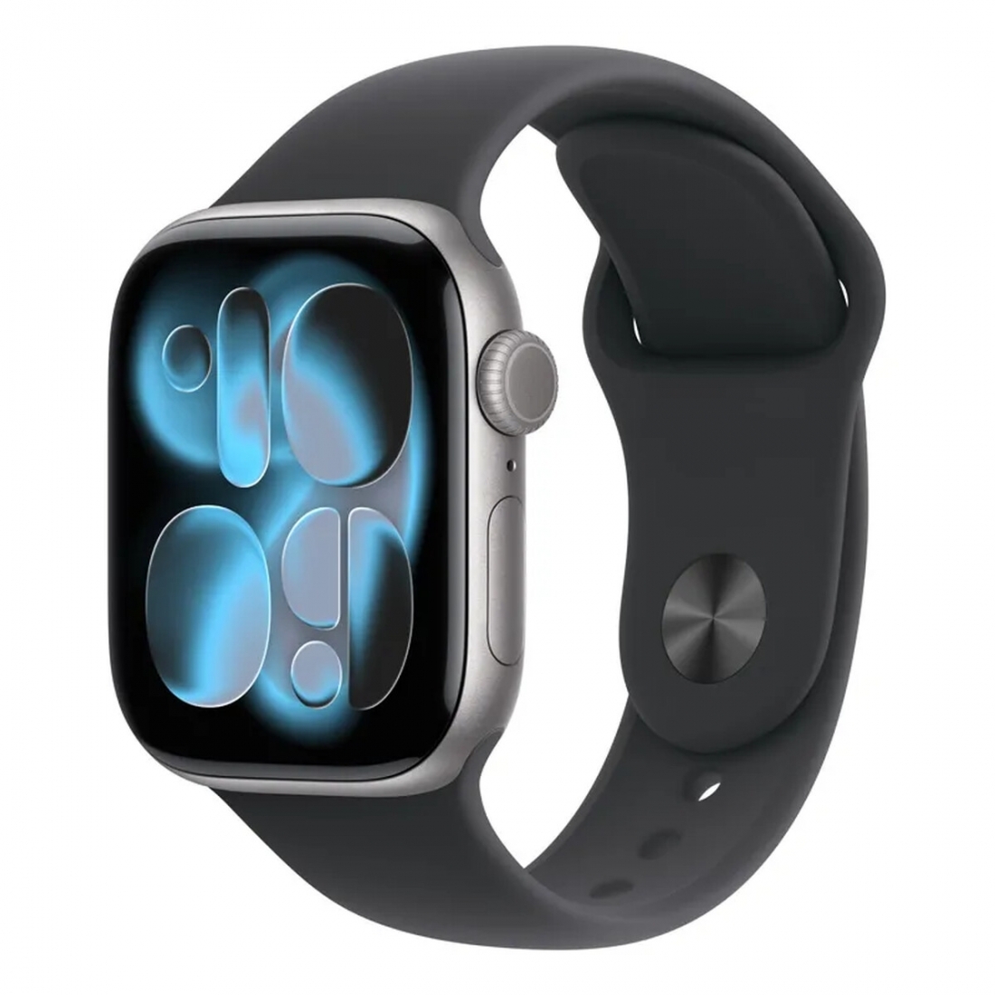 Apple Watch Series 11 (GPS) 46mm Space Gray Aluminum Case with Black S