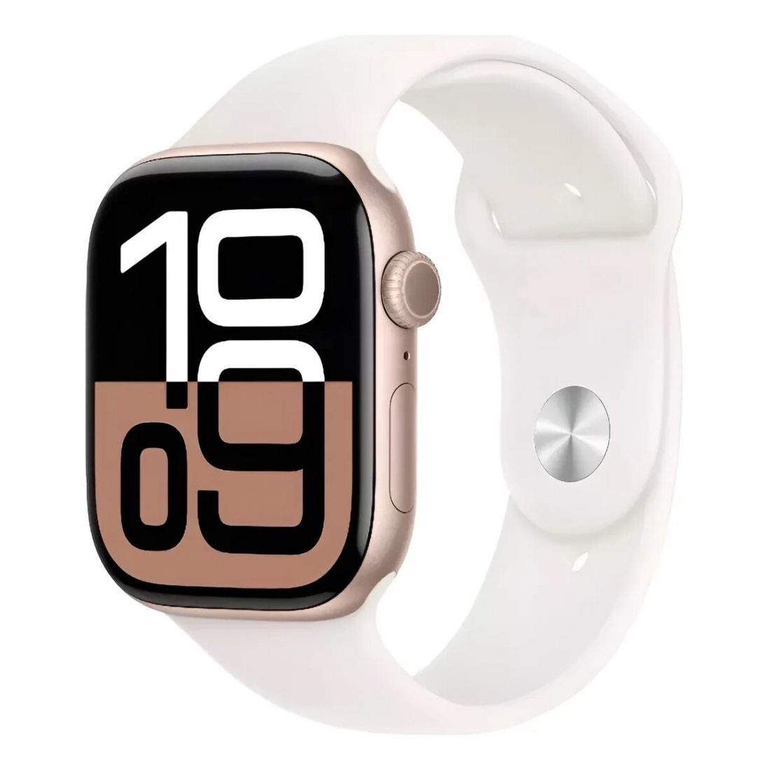 Apple Watch Series 10 (GPS) - 46mm Aluminum Case, Blush Sport Band S/M