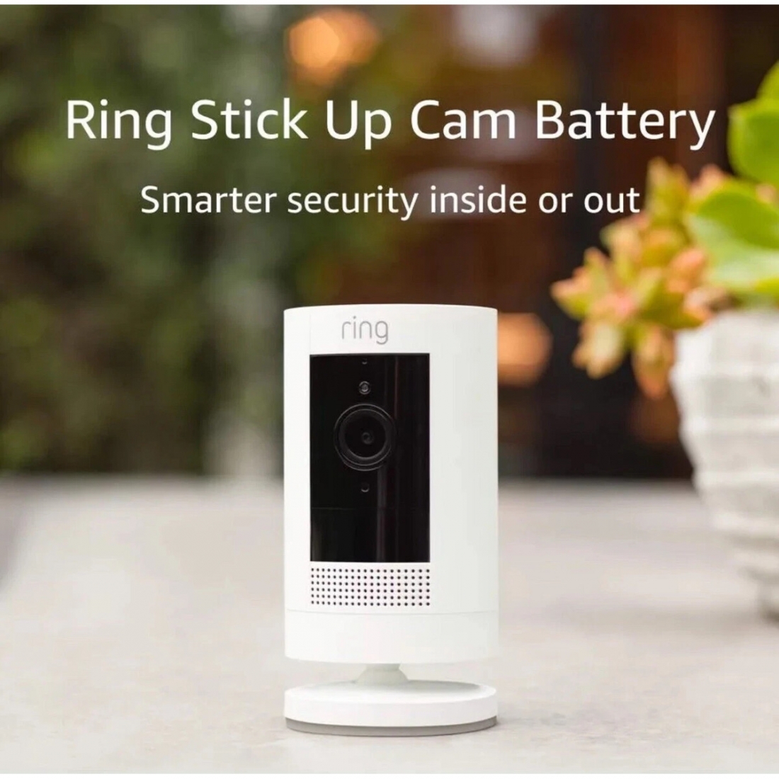 Ring - Outdoor Cam (Stick Up Cam) Indoor/Outdoor Wire Free 1080p Secur