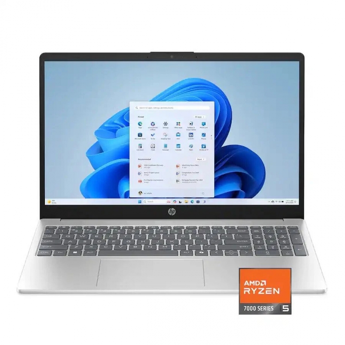 HP 15.6 FHD TouchScreen LapTop - AMD Ryzen 5-7520U, 8GB RAM, 512GB SSD