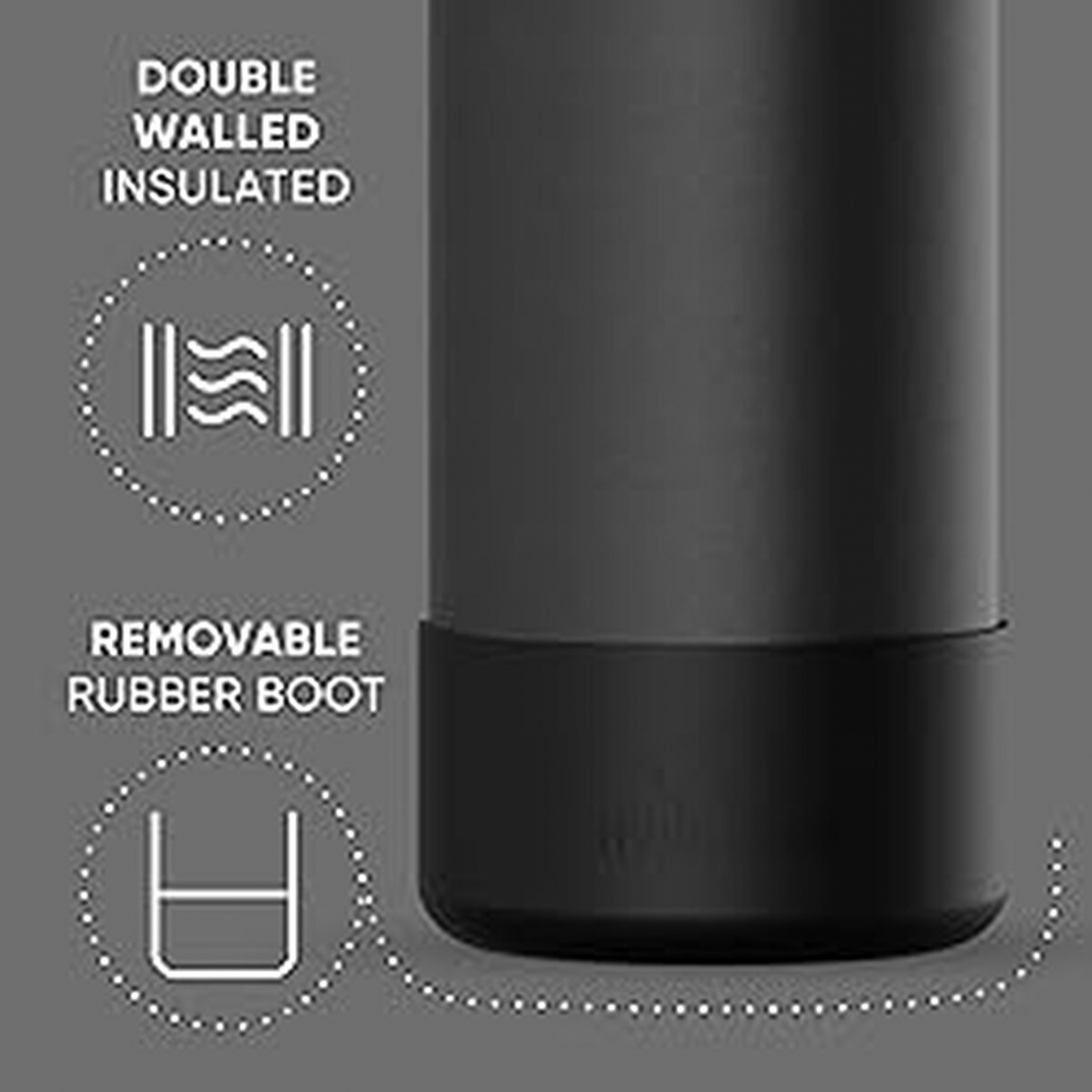 HydraPeak Sport 32oz Straw Lid With Matching Boot - Black