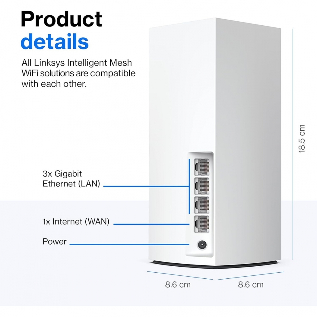 Linksys Atlas 6 Dual Band Mesh WiFi 6 2PK AX3000