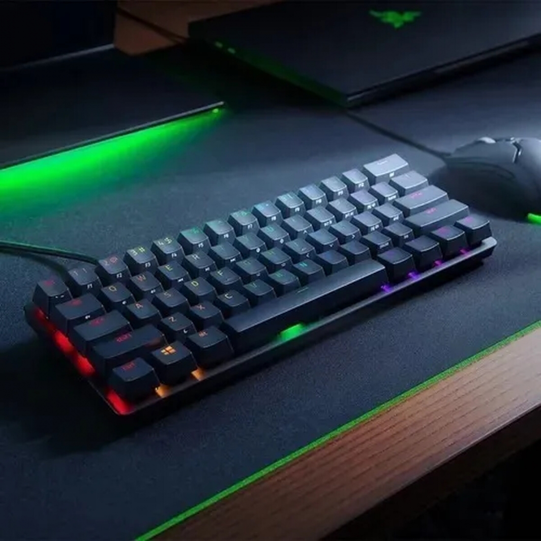 Razer Huntsman Mini 60% Optical Keyboard Purple ES